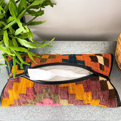 Old Kilim Tissue Box Cover #5／キリム ティッシュ ボックス カバー ケース