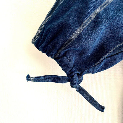 Huipil × Indigo Blouse Short Sleeve A／グアテマラ ウィピル 藍染 半袖ブラウス