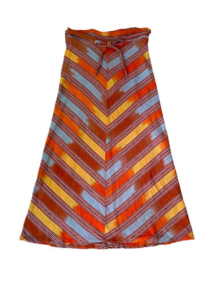 Jaspe Skirt #7／グアテマラ コルテ 巻きスカート 絣 織り