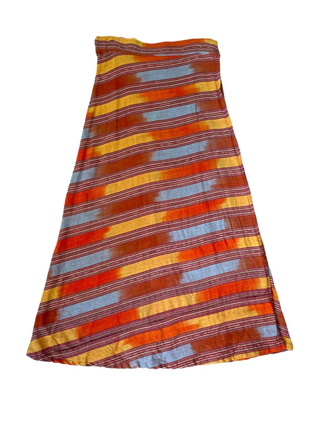 Jaspe Skirt #7／グアテマラ コルテ 巻きスカート 絣 織り