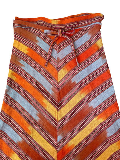 Jaspe Skirt #7／グアテマラ コルテ 巻きスカート 絣 織り