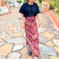 Jaspe Skirt #4／グアテマラ コルテ 巻きスカート 絣 織り