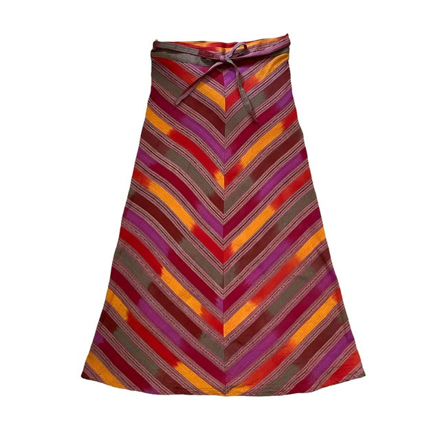Jaspe Skirt #1／グアテマラ コルテ 巻きスカート 絣 織り