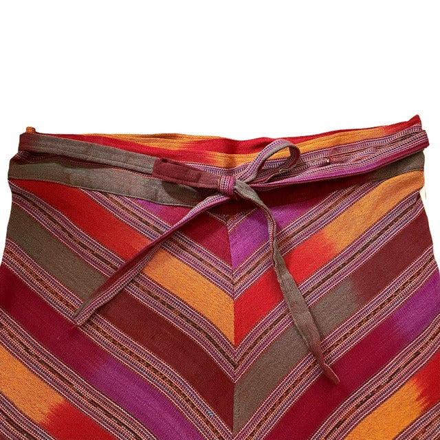 Jaspe Skirt #1／グアテマラ コルテ 巻きスカート 絣 織り