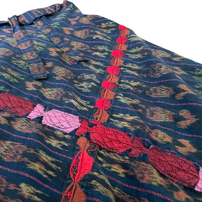 Indigo Skirt Corte #13／グアテマラ コルテ 藍染 スカート 刺繍 民族衣装