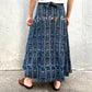 Indigo Skirt Corte #11／グアテマラ コルテ 藍染 スカート 刺繍 民族衣装