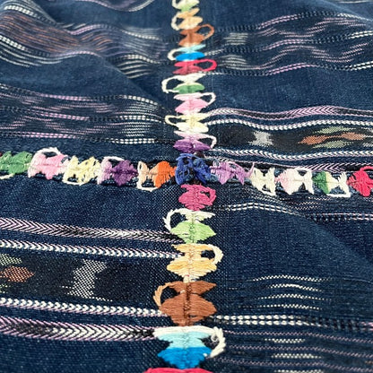 Indigo Skirt Corte #9／グアテマラ コルテ 藍染 スカート 刺繍 民族衣装
