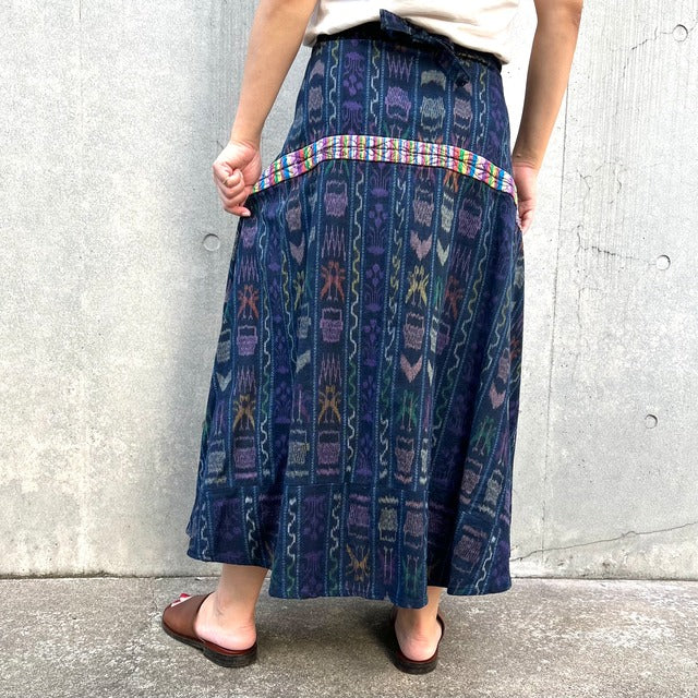 Indigo Skirt Corte #5／グアテマラ コルテ 藍染 スカート 刺繍 民族衣装 – SEED OF LOVE