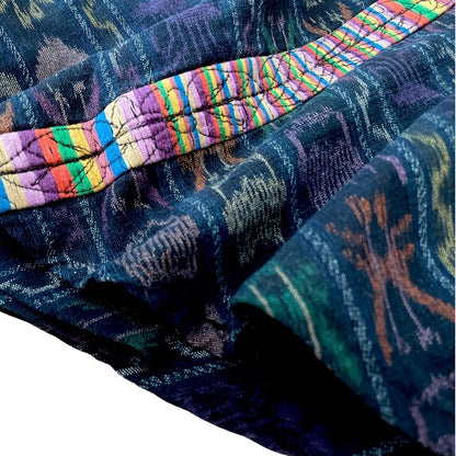 Indigo Skirt Corte #5／グアテマラ コルテ 藍染 スカート 刺繍 民族衣装