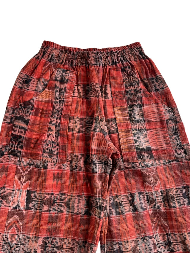 Guatemalan Easy Pants (wide straight) #16／グアテマラ コルテ イージーパンツ 織り