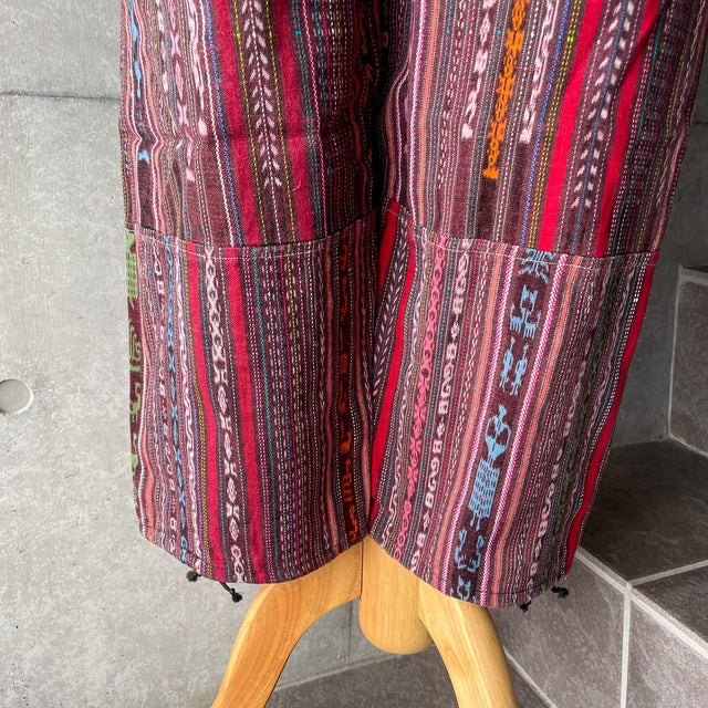 Guatemalan Easy Pants (wide straight) #12／グアテマラ コルテ イージーパンツ 織り