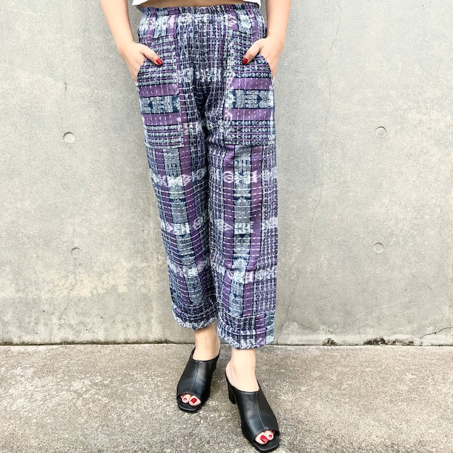 Guatemalan Easy Pants (wide straight) #11／グアテマラ コルテ イージーパンツ 織り