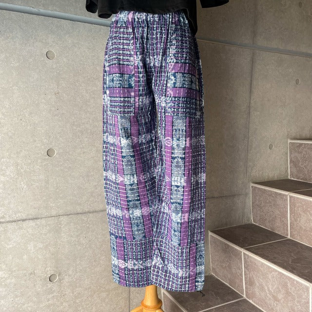 Guatemalan Easy Pants (wide straight) #11／グアテマラ コルテ イージーパンツ 織り