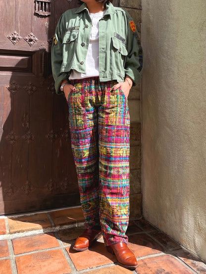 Guatemalan Easy Pants #3／グアテマラ コルテ イージーパンツ 織り