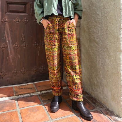 Guatemalan Easy Pants #4／グアテマラ コルテ イージーパンツ 織り