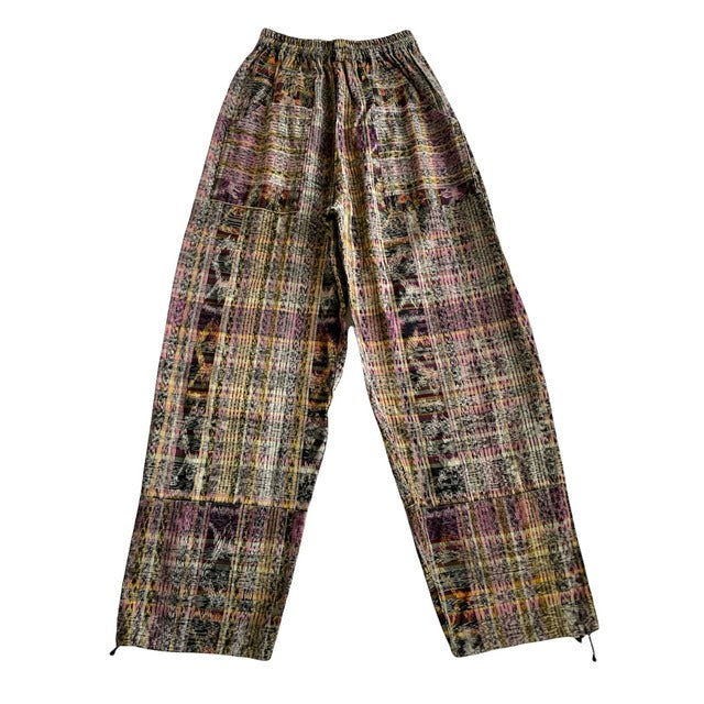 Guatemalan Easy Pants (wide straight) #5／グアテマラ コルテ イージーパンツ ワイドパンツ 織り
