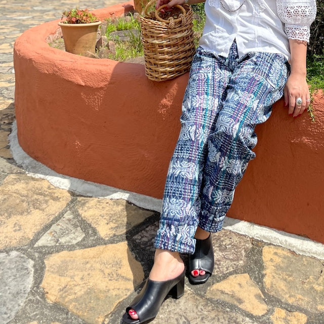 Guatemalan Easy Pants S (Jaspe Corte)／グアテマラ コルテ イージーパンツ 織り