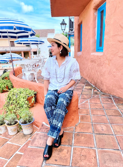 Guatemalan Easy Pants J (Jaspe Corte)／グアテマラ コルテ イージーパンツ 織り