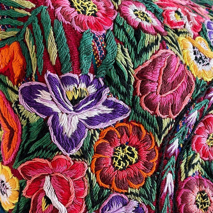 Vintage Huipil Cushion Cover A (45×45㎝)／グアテマラ ウィピル クッションカバー