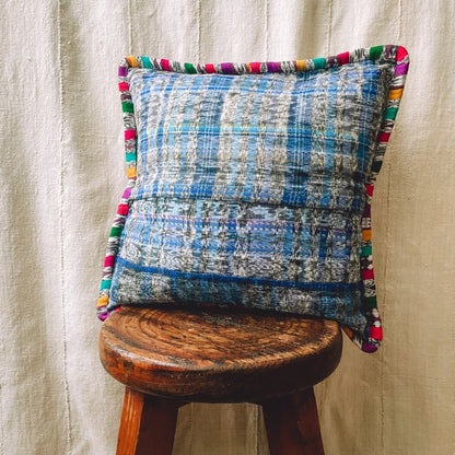 Huipil Cushion Cover #14 (40×40㎝)／グアテマラ ウィピル クッションカバー