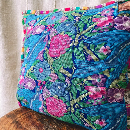 Huipil Cushion Cover #2 (40×40㎝)／グアテマラ ウィピル クッションカバー
