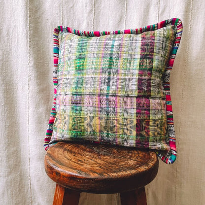 Huipil Cushion Cover #7 (40×40㎝)／グアテマラ ウィピル クッションカバー