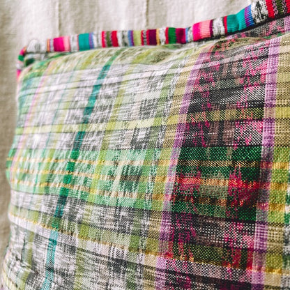 Huipil Cushion Cover #8 (40×40㎝)／グアテマラ ウィピル クッションカバー