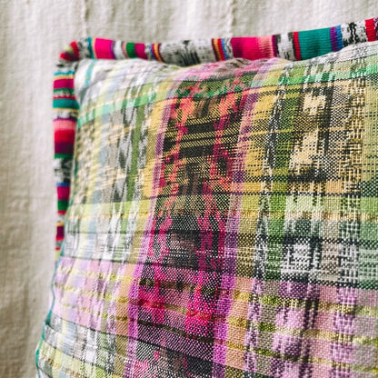 Huipil Cushion Cover #8 (40×40㎝)／グアテマラ ウィピル クッションカバー