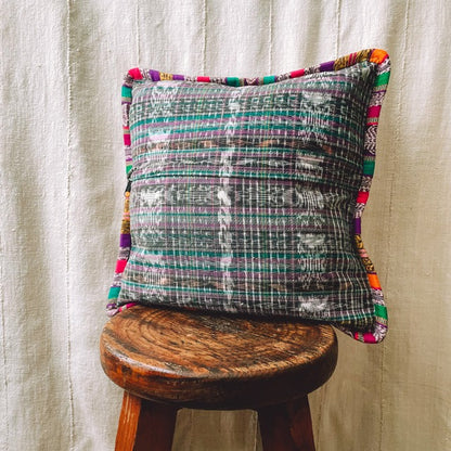 Huipil Cushion Cover #10 (40×40㎝)／グアテマラ ウィピル クッションカバー