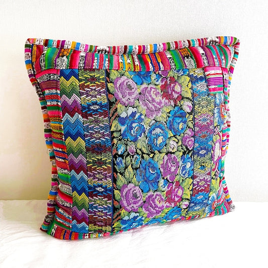 Huipil Cushion Cover # (50×50㎝)／グアテマラ ウィピル クッションカバー