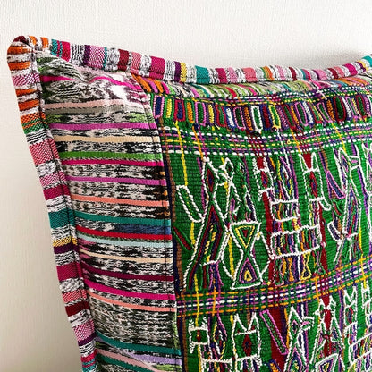 Huipil Cushion Cover #8 (50×50㎝)／グアテマラ ウィピル クッションカバー