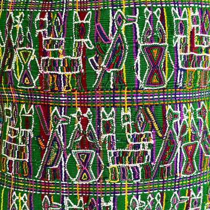 Huipil Cushion Cover #8 (50×50㎝)／グアテマラ ウィピル クッションカバー
