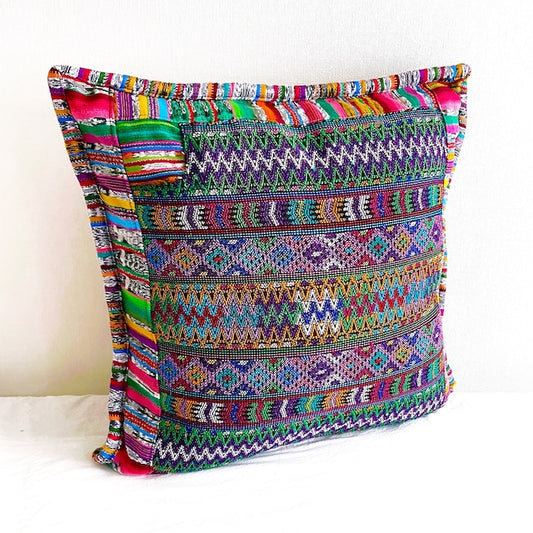 Huipil Cushion Cover #2 (50×50㎝)／グアテマラ ウィピル クッションカバー