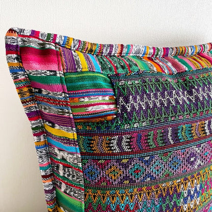 Huipil Cushion Cover #2 (50×50㎝)／グアテマラ ウィピル クッションカバー
