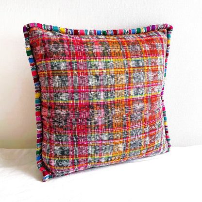 Huipil Cushion Cover #4 (45×45㎝)／グアテマラ ウィピル クッションカバー