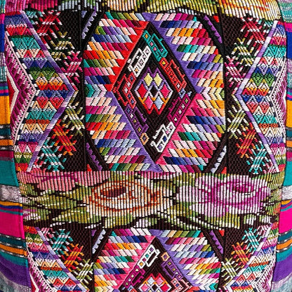 Huipil Cushion Cover #3 (45×45㎝)／グアテマラ ウィピル クッションカバー