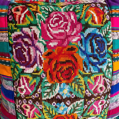Huipil Cushion Cover #2 (45×45㎝)／グアテマラ ウィピル クッションカバー