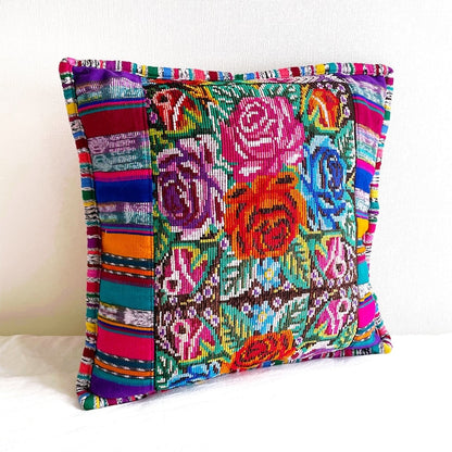 Huipil Cushion Cover #1 (45×45㎝)／グアテマラ ウィピル クッションカバー