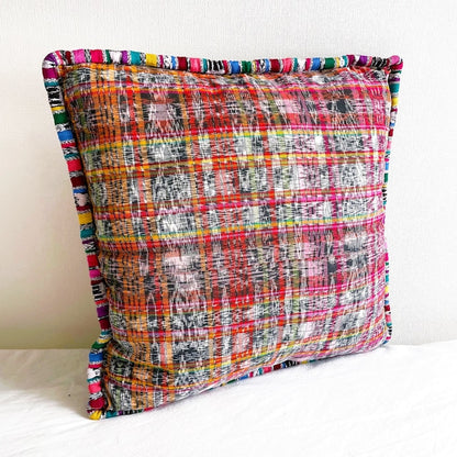 Huipil Cushion Cover #1 (45×45㎝)／グアテマラ ウィピル クッションカバー
