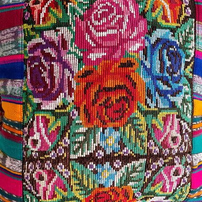 Huipil Cushion Cover #1 (45×45㎝)／グアテマラ ウィピル クッションカバー