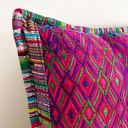 Huipil Cushion Cover #6 (50×50㎝)／グアテマラ ウィピル クッションカバー
