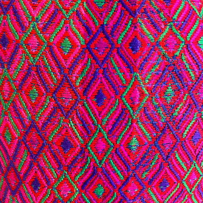 Huipil Cushion Cover #6 (50×50㎝)／グアテマラ ウィピル クッションカバー