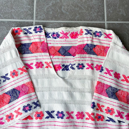 Mexican Embroidery Blouse #2／メキシコ 刺繍 フリンジ ブラウス トップス
