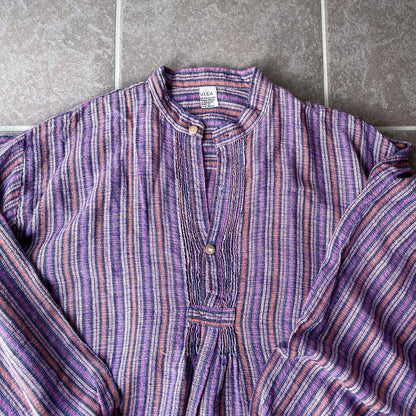 Striped Shirt #1／エクアドル コットン ストライプ シャツ トップス