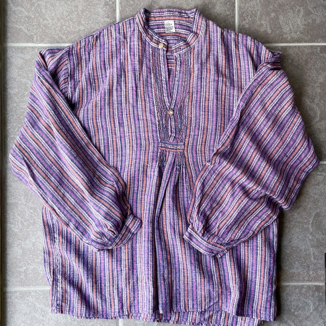 Striped Shirt #1／エクアドル コットン ストライプ シャツ トップス