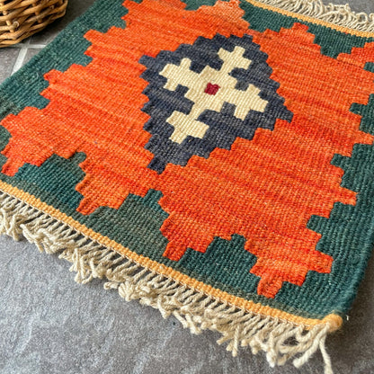 Old Kilim Mini Rug #5／オールド キリム ミニ ラグ 絨毯