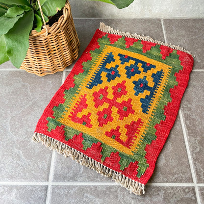 Old Kilim Mini Rug #10／オールド キリム ミニ ラグ 絨毯