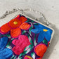 Mexican Flower Embroidery  Mini Bag #4／メキシコ刺繍 がま口バッグ ポシェット スマホケース