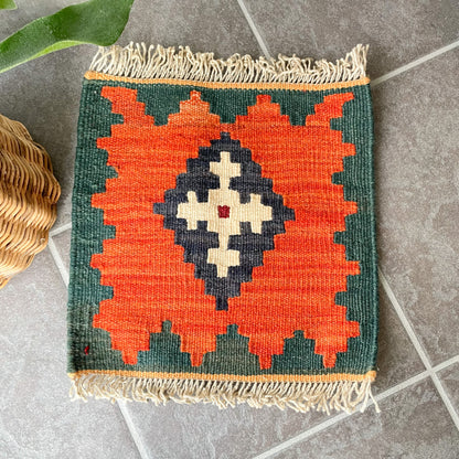 Old Kilim Mini Rug #5／オールド キリム ミニ ラグ 絨毯