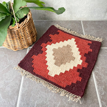 Old Kilim Mini Rug #3／オールド キリム ミニ ラグ 絨毯